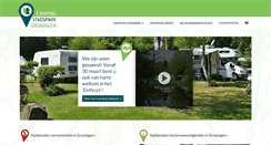 Desktop Screenshot of campingstadspark.nl